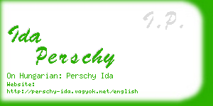 ida perschy business card